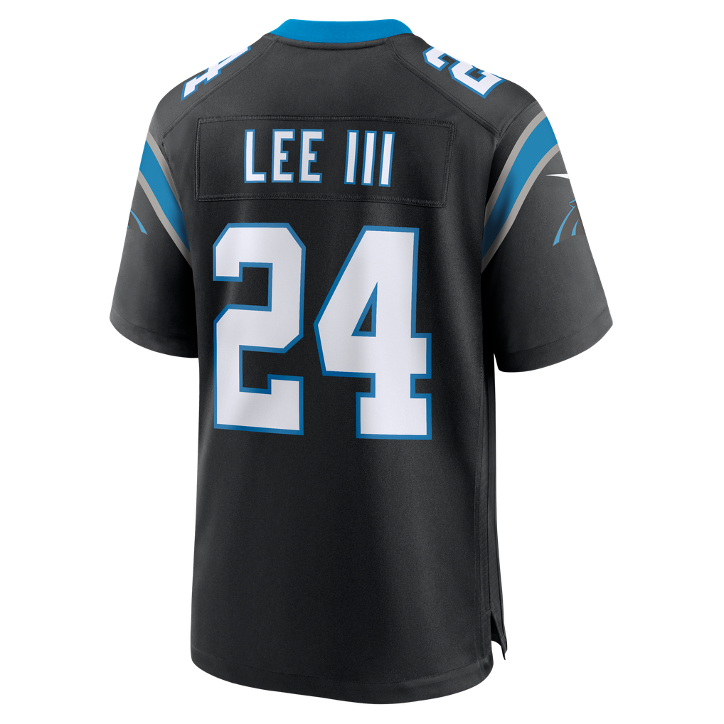 Men's Carolina Panthers Will Lee III Nike Black Team Game Jersey - Image 4