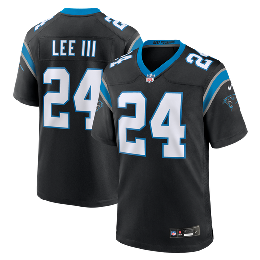 Men's Carolina Panthers Will Lee III Nike Black Team Game Jersey - Image 1