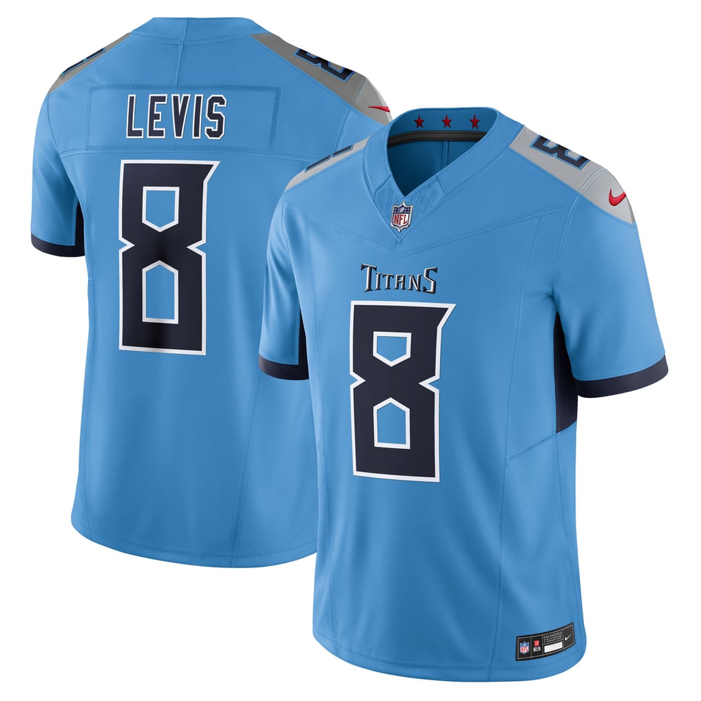 Men's Tennessee Titans Will Levis Nike Light Blue Alternate  Vapor F.U.S.E. Limited Jersey - Image 1