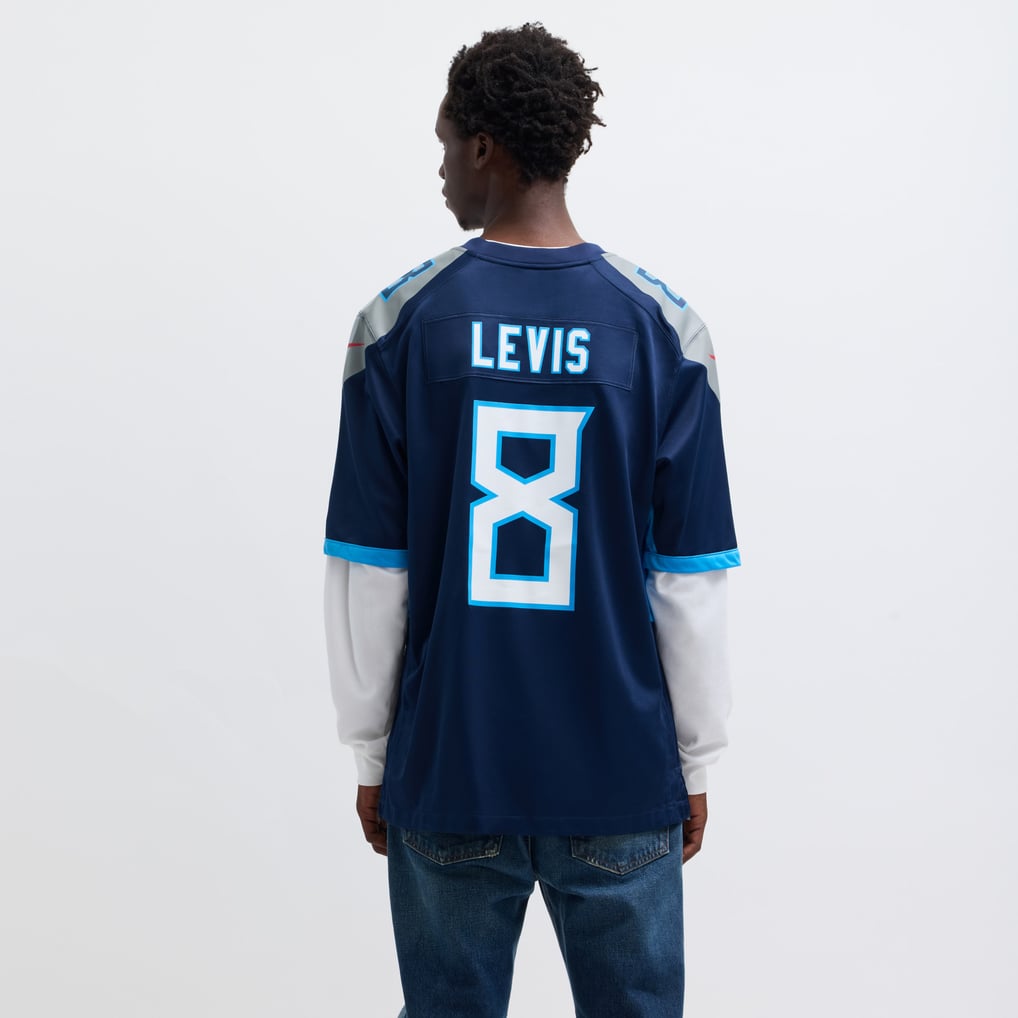 Men's Tennessee Titans Will Levis Nike Navy  Game Jersey - Image 6