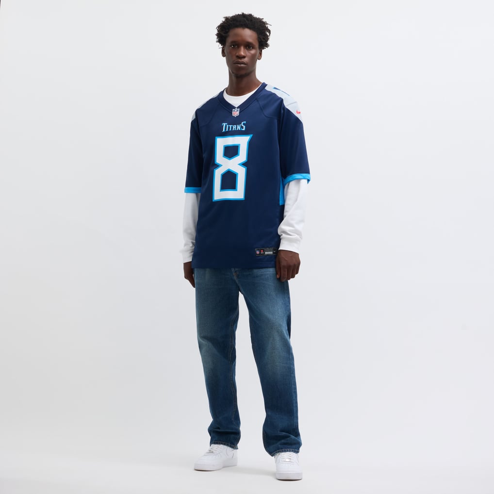 Men's Tennessee Titans Will Levis Nike Navy  Game Jersey - Image 7