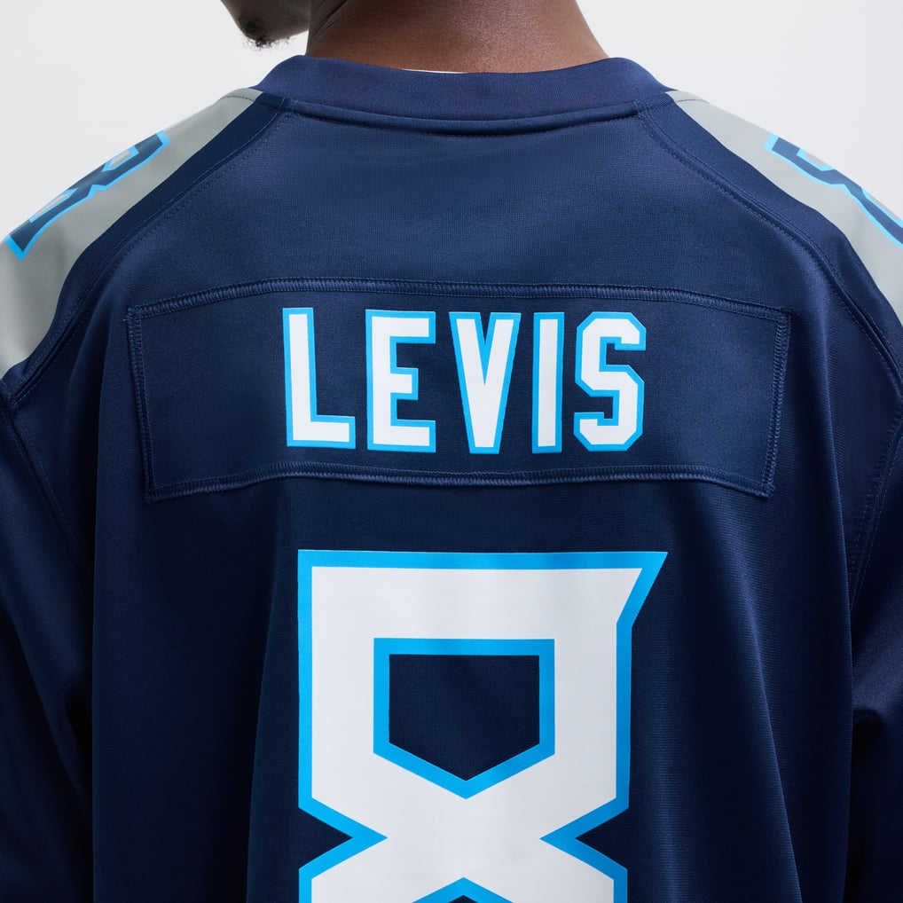 Men's Tennessee Titans Will Levis Nike Navy  Game Jersey - Image 9