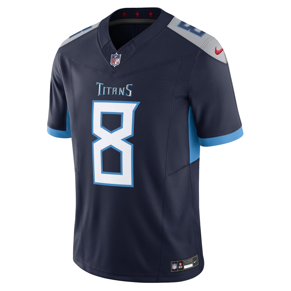 Men's Tennessee Titans Will Levis Nike Navy Vapor F.U.S.E. Limited Jersey - Image 3