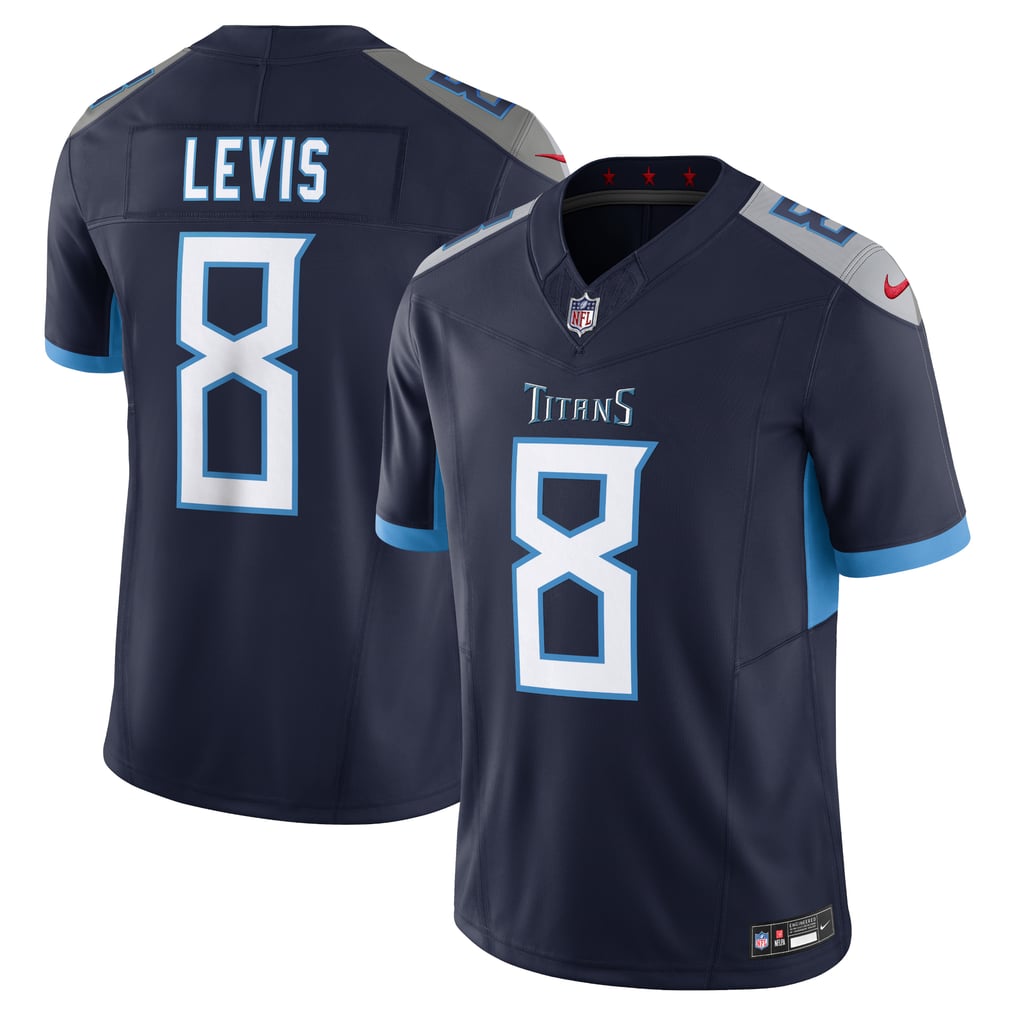 Men's Tennessee Titans Will Levis Nike Navy Vapor F.U.S.E. Limited Jersey - Image 1