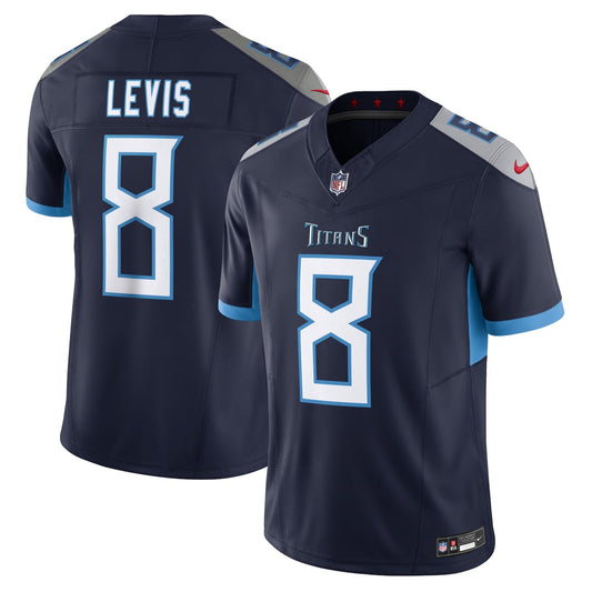Men's Tennessee Titans Will Levis Nike Navy Vapor F.U.S.E. Limited Jersey - Image 1