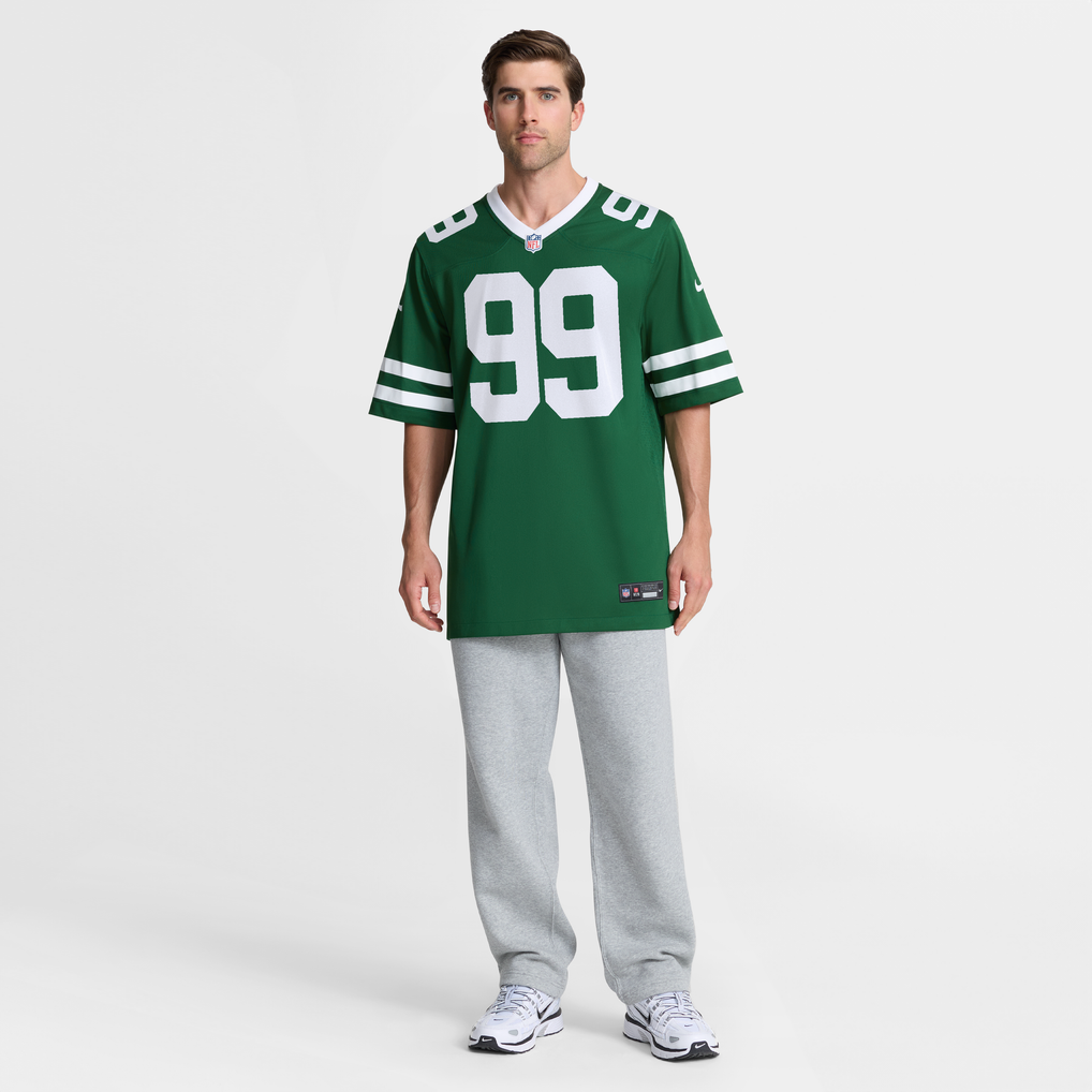 Men's New York Jets Will McDonald IV Nike Legacy Green Team Game Jersey - Image 8