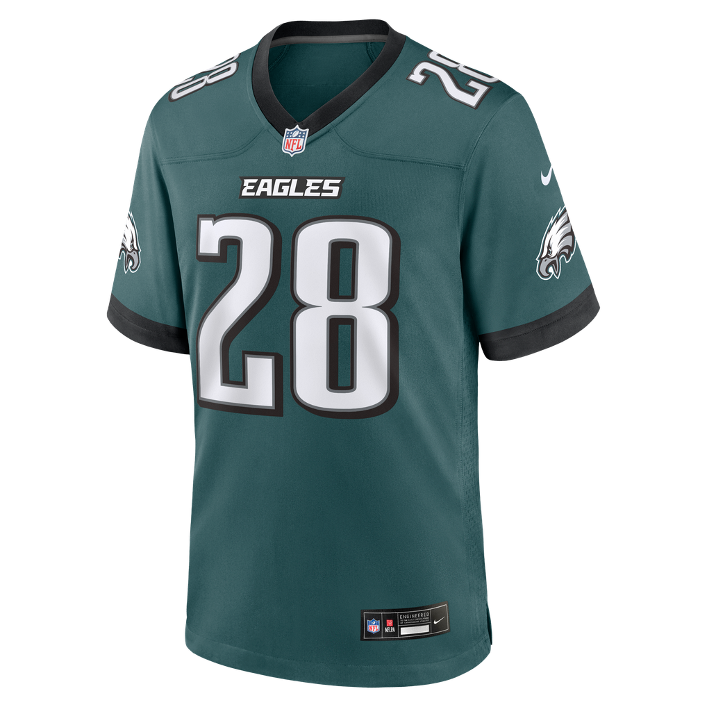 Men's Philadelphia Eagles Will Shipley Nike  Midnight Green Team Game Jersey - Image 3