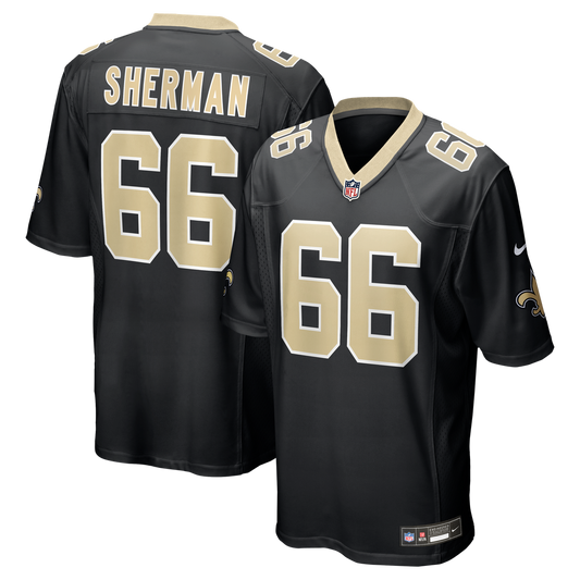 Men's New Orleans Saints William Sherman Nike  Black Team Game Jersey - Image 1