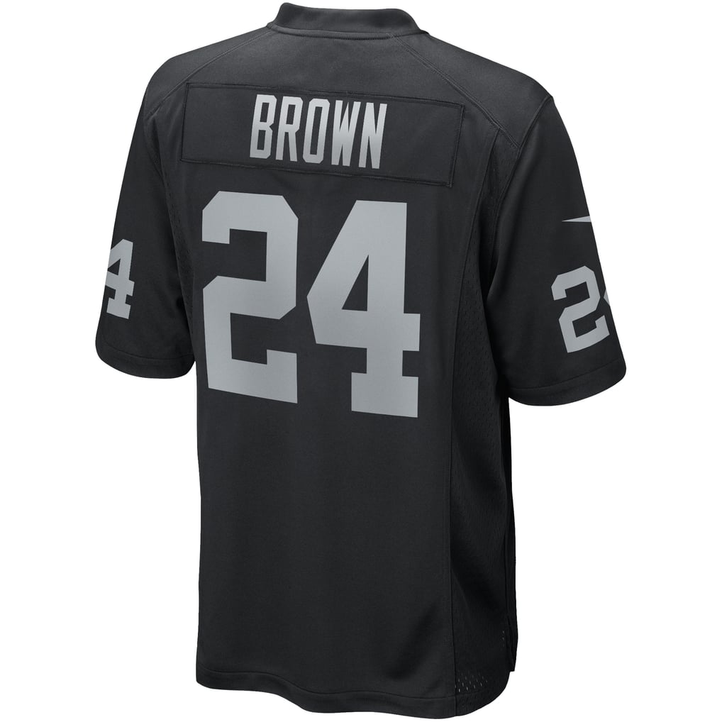 Men's Las Vegas Raiders Willie Brown Nike Black Game Retired Player Jersey - Image 4