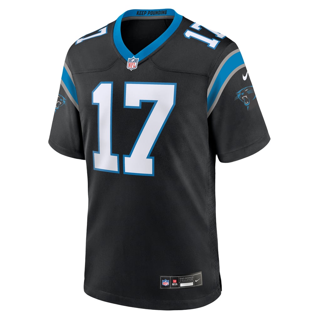 Men's Carolina Panthers Xavier Legette Nike Black Team Game Player Jersey - Image 3