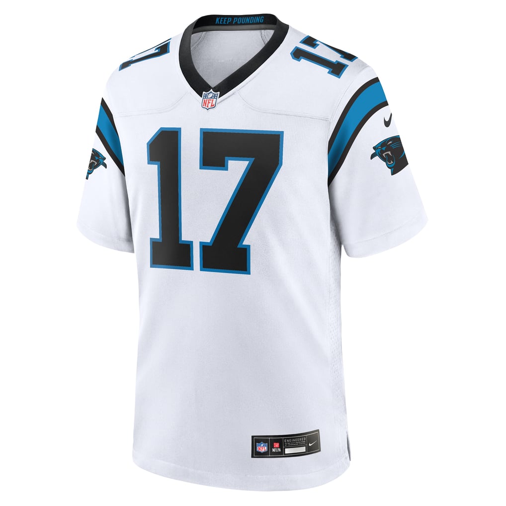 Men's Carolina Panthers Xavier Legette Nike White Game Jersey - Image 3