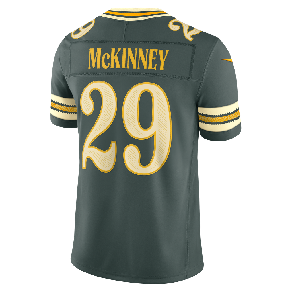 Men's Green Bay Packers Xavier McKinney Nike Green 2026 Rivalries Collection Stitched Limited Jersey - Image 4