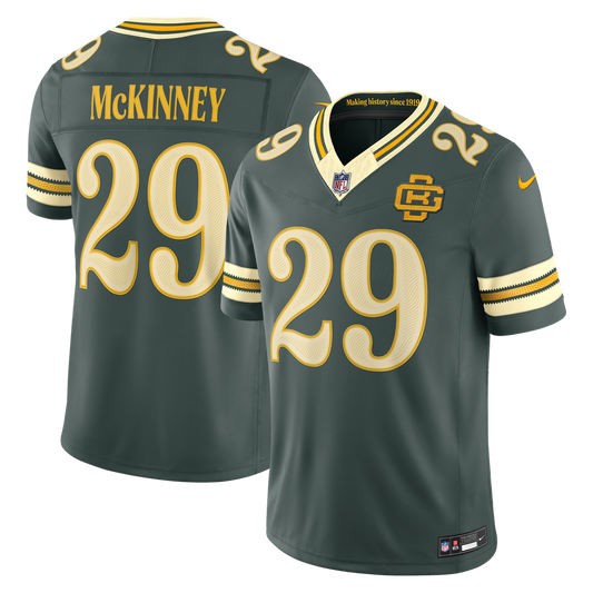 Men's Green Bay Packers Xavier McKinney Nike Green 2026 Rivalries Collection Stitched Limited Jersey - Image 1