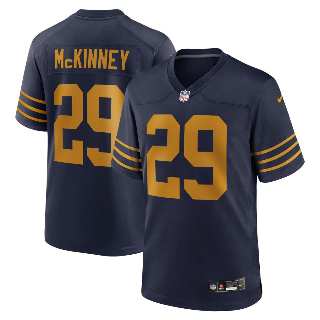 Men's Green Bay Packers Xavier McKinney Nike Navy The 1923 Classic Game Jersey - Image 2