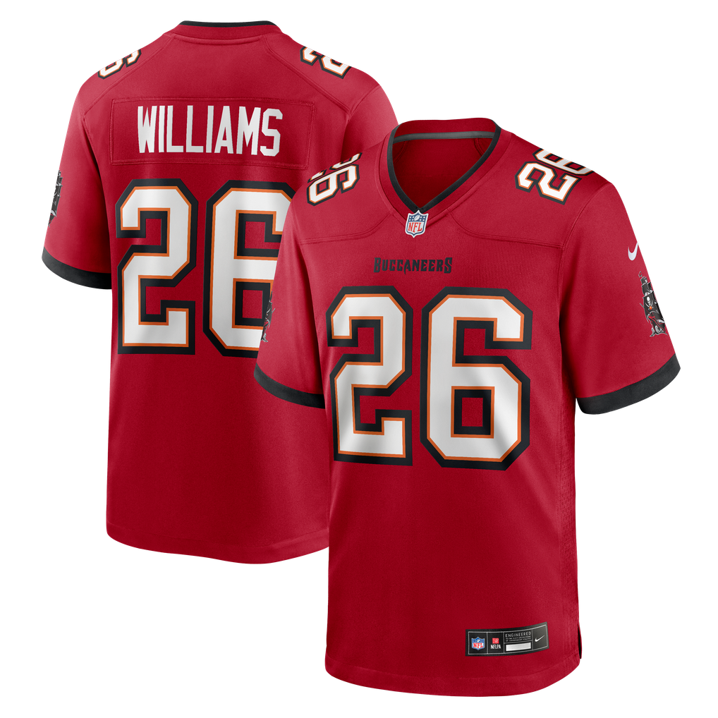 Men's Tampa Bay Buccaneers Xavier Williams Nike Red Team Game Jersey - Image 1