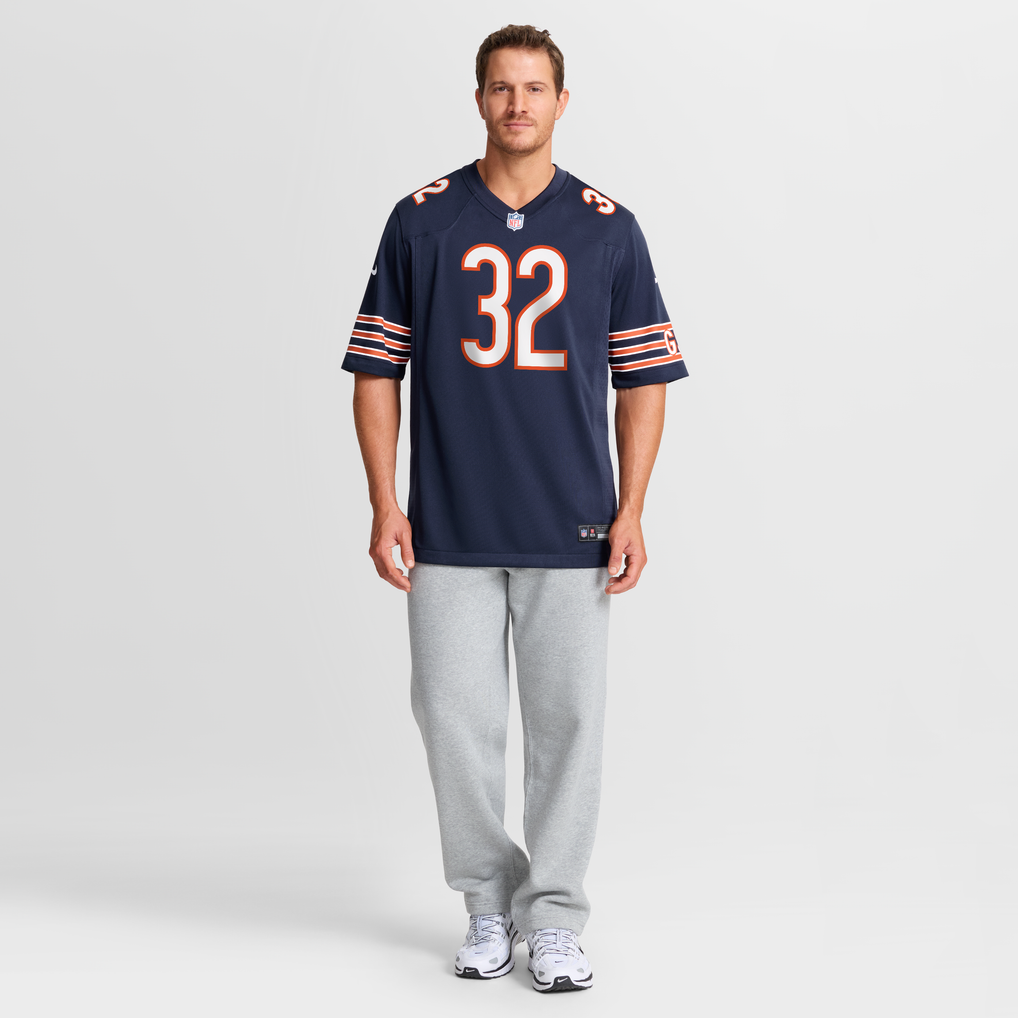 Men's Chicago Bears Xavier Woods Nike Navy Team Game Jersey - Image 3