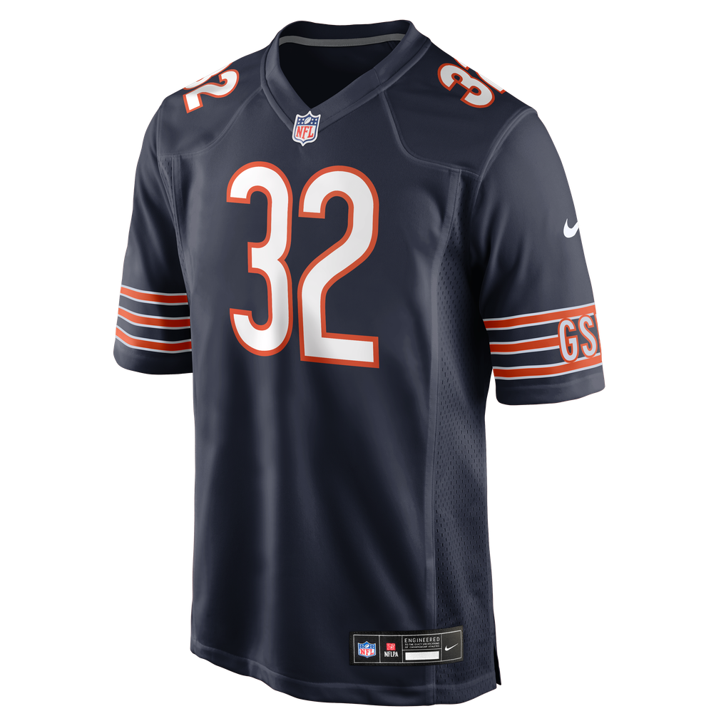 Men's Chicago Bears Xavier Woods Nike Navy Team Game Jersey - Image 5