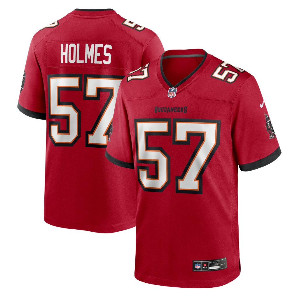 Men's Tampa Bay Buccaneers Yasir Holmes Nike Red Team Game Jersey - Image 2