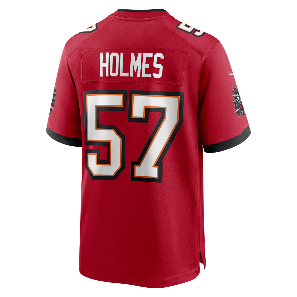 Men's Tampa Bay Buccaneers Yasir Holmes Nike Red Team Game Jersey - Image 6