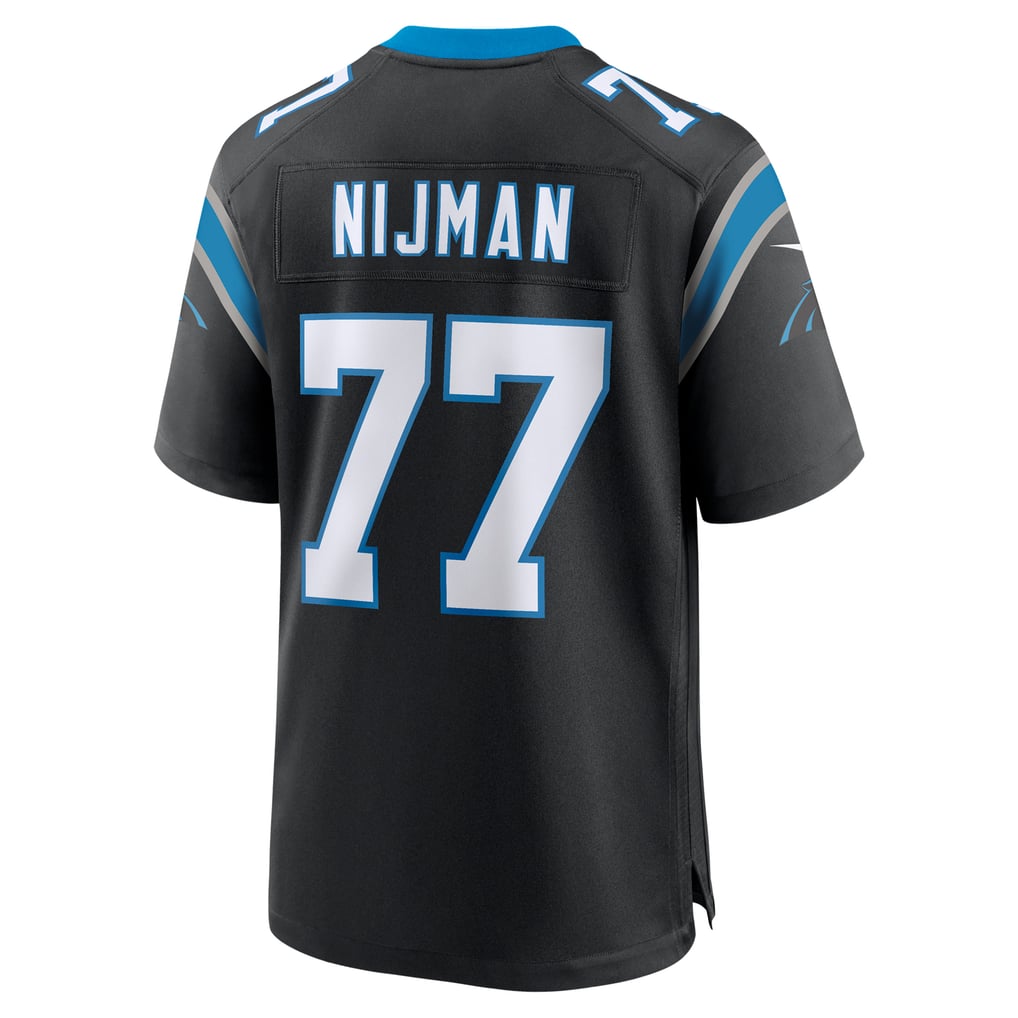 Men's Carolina Panthers Yosh Nijman Nike Black Game Jersey - Image 4