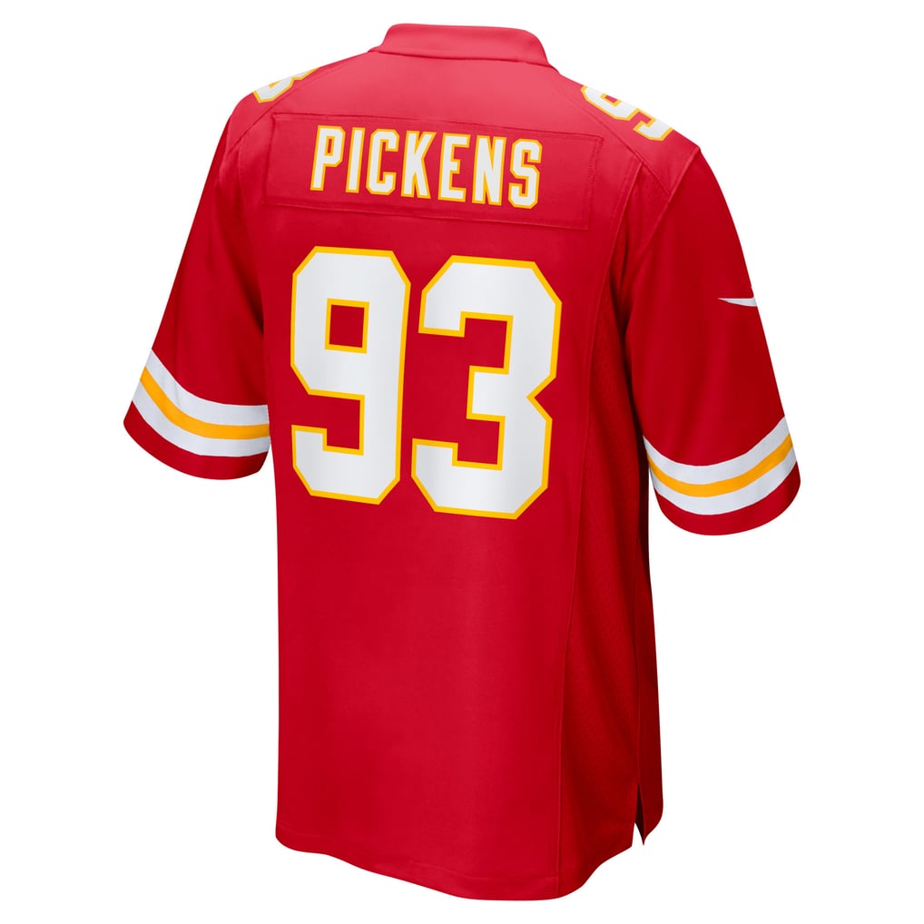 Men's Kansas City Chiefs Zacch Pickens Nike  Red Team Game Jersey - Image 4