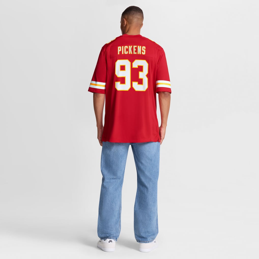 Men's Kansas City Chiefs Zacch Pickens Nike  Red Team Game Jersey - Image 6