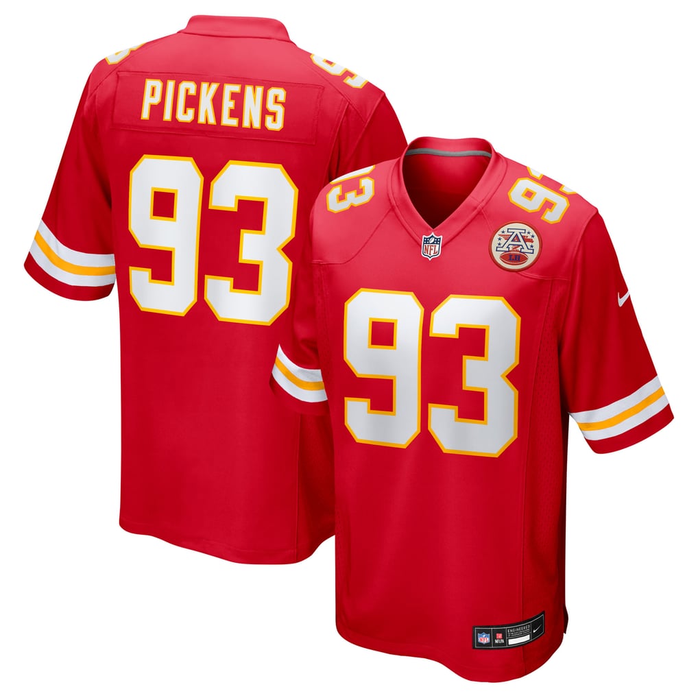 Men's Kansas City Chiefs Zacch Pickens Nike  Red Team Game Jersey - Image 1
