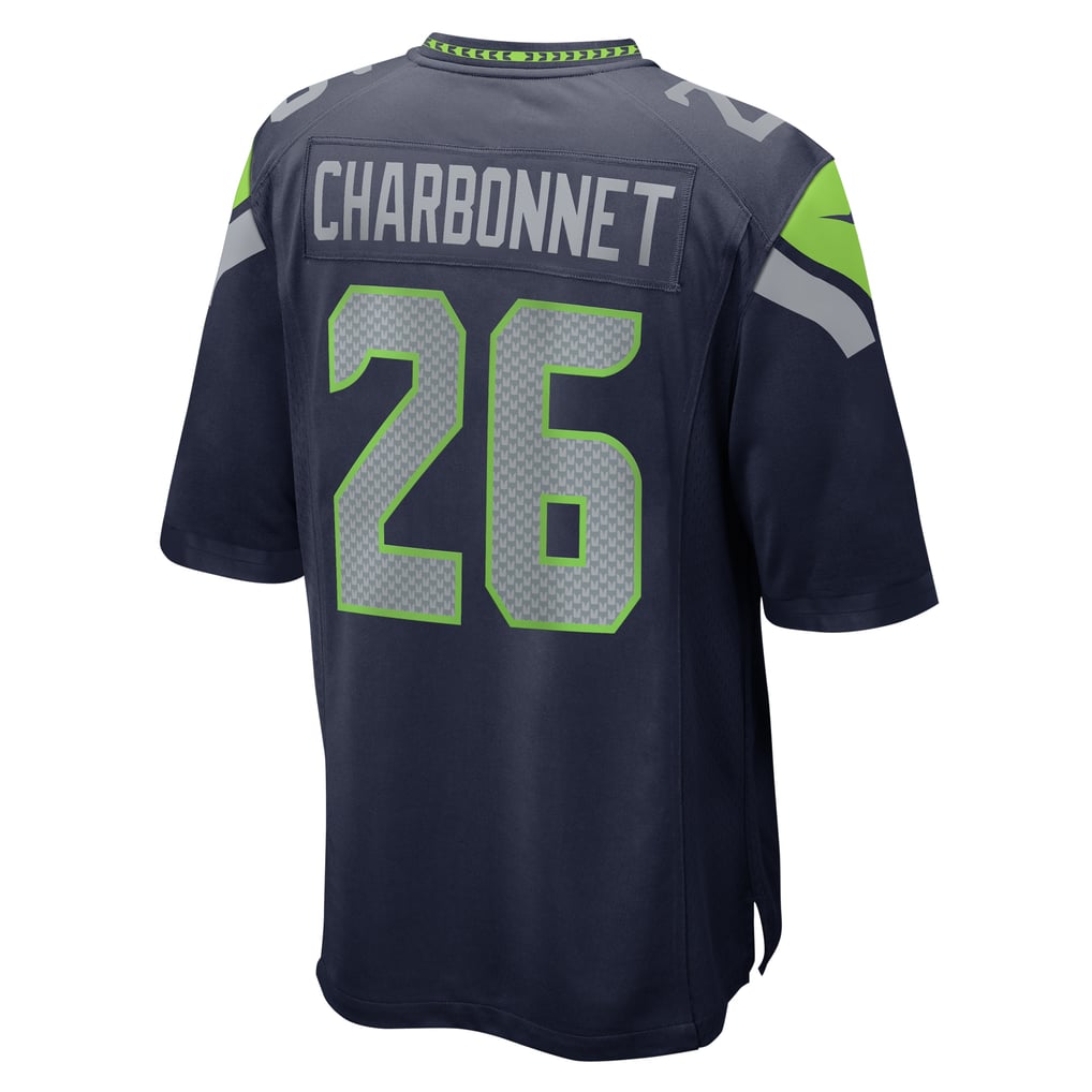 Men's Seattle Seahawks Zach Charbonnet Nike  College Navy  Game Jersey - Image 4