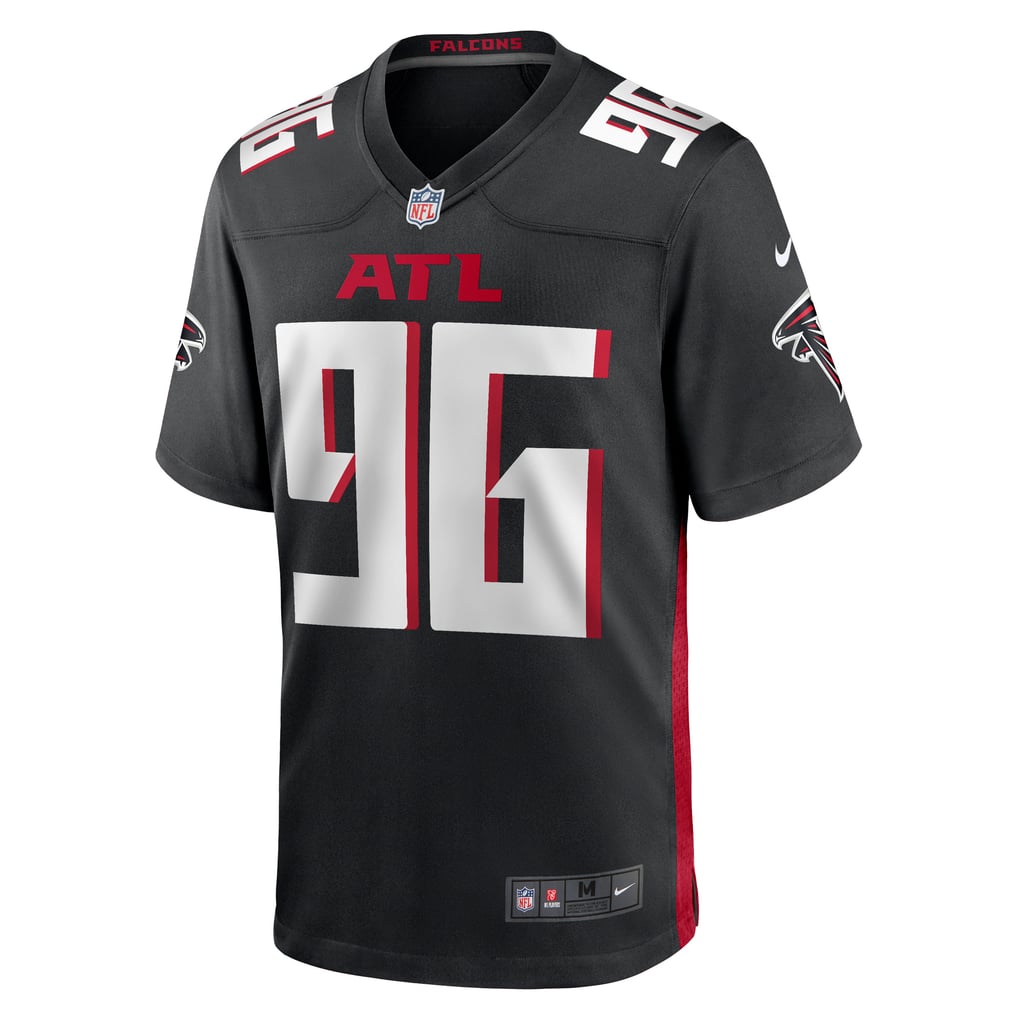 Men's Atlanta Falcons Zach Harrison Nike Black Team Game Jersey