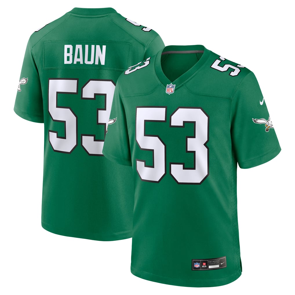 Men's Philadelphia Eagles Zack Baun Nike  Kelly Green Alternate Game Jersey - Image 1
