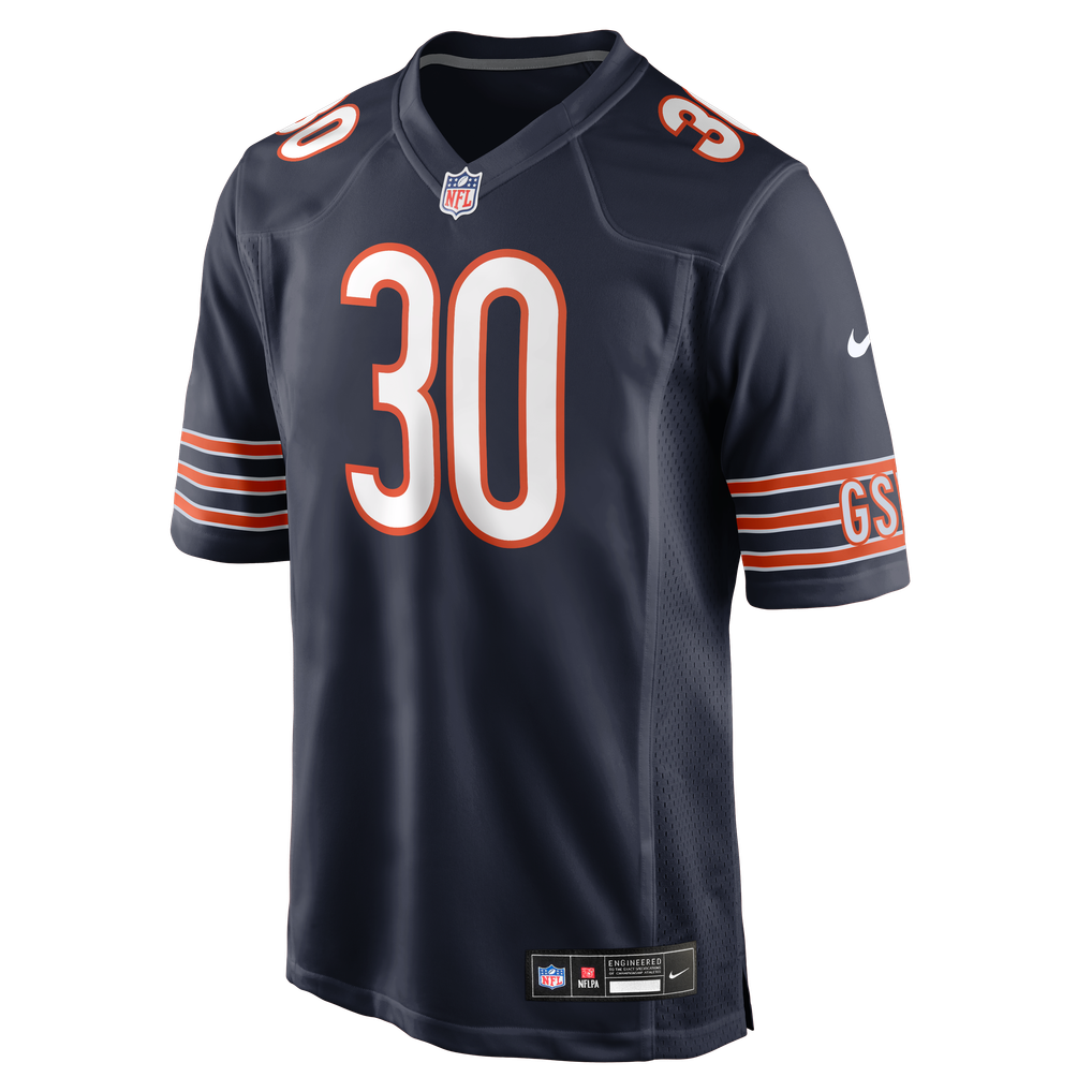 Men's Chicago Bears Zavier Scott Nike Navy Team Game Jersey - Image 5