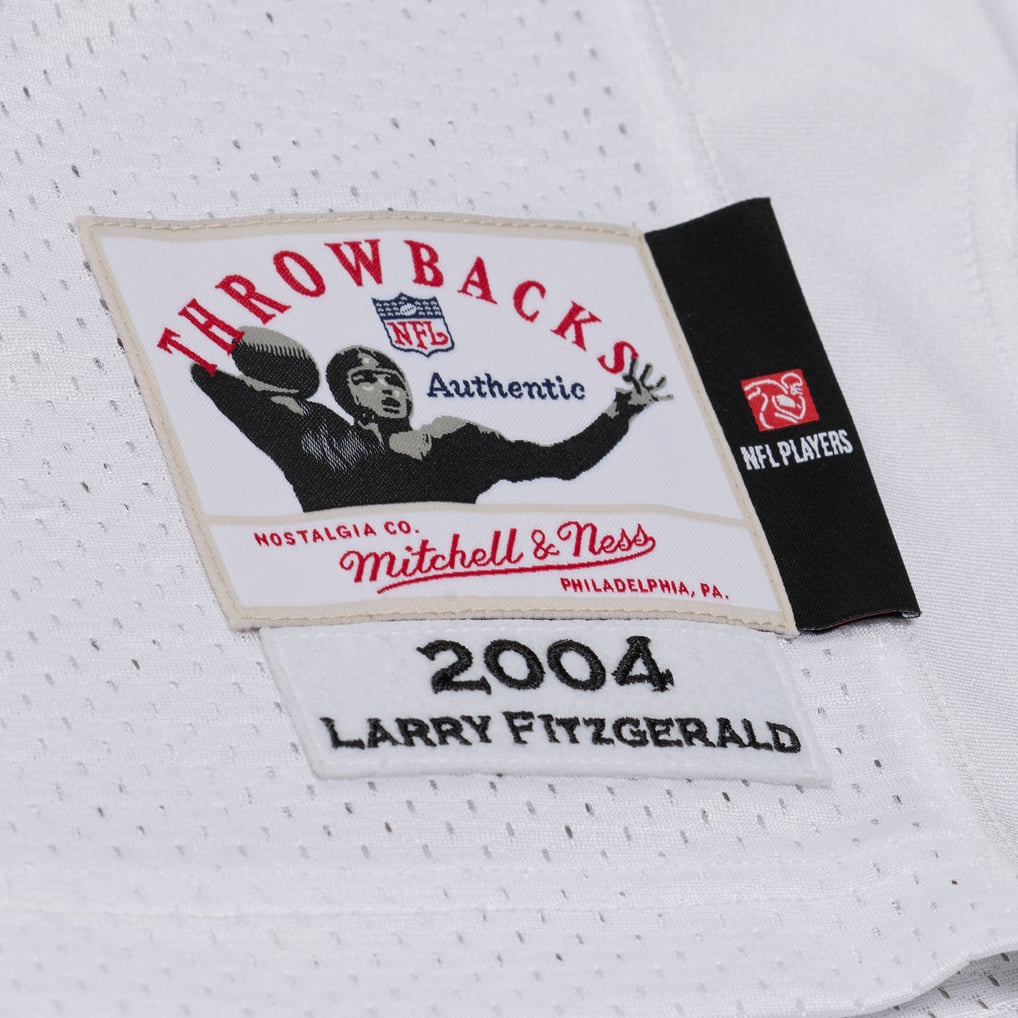  Arizona Cardinals Larry Fitzgerald Mitchell & Ness White Big & Tall 2004 Legacy Retired Player Jersey - Image 6
