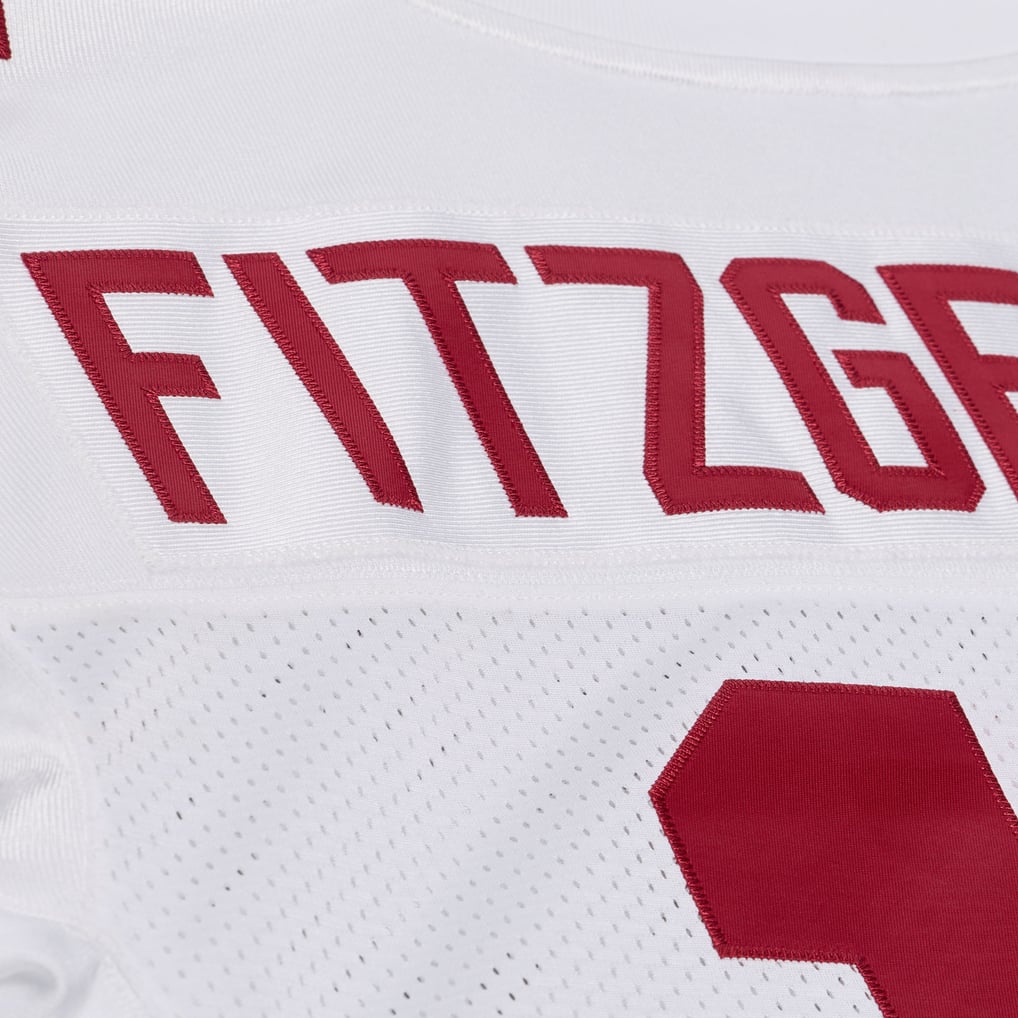  Arizona Cardinals Larry Fitzgerald Mitchell & Ness White Big & Tall 2004 Legacy Retired Player Jersey - Image 10