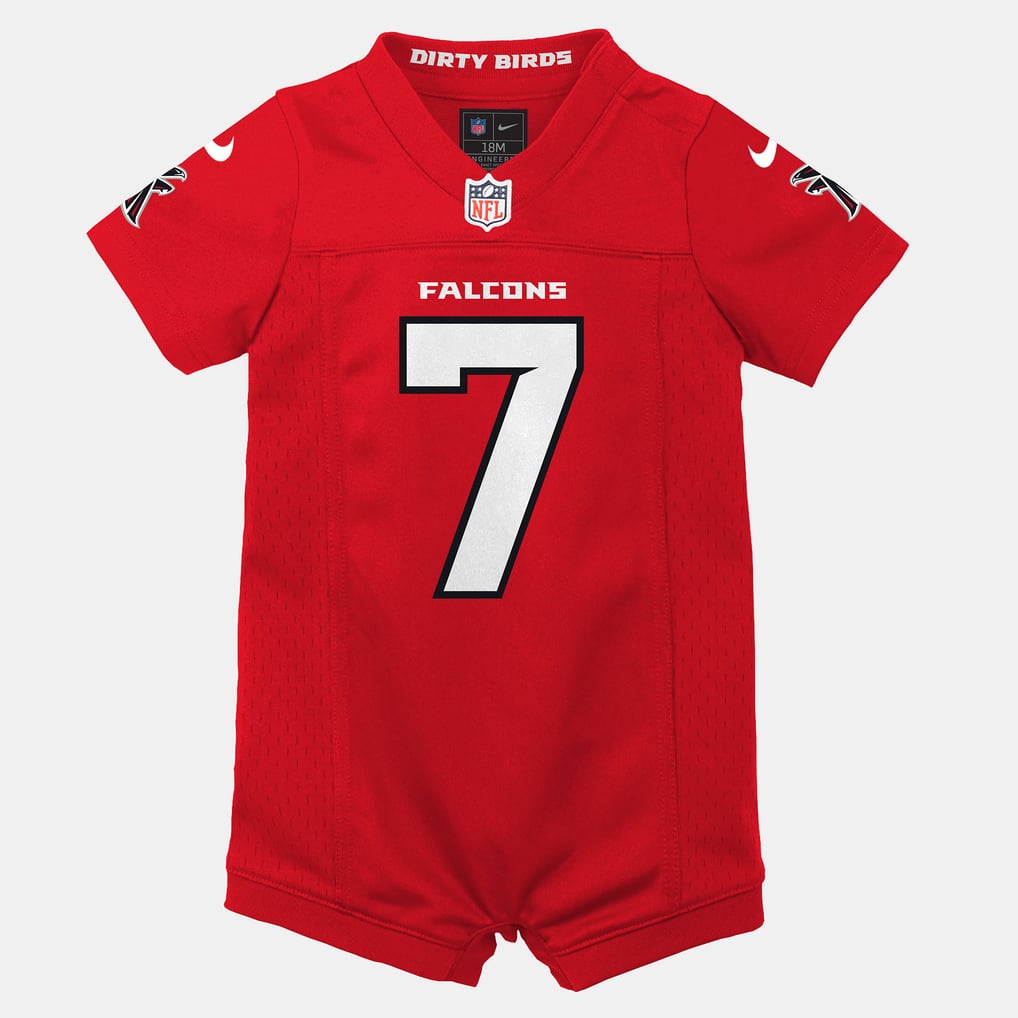Newborn Atlanta Falcons Bijan Robinson Nike Red Romper Game Jersey