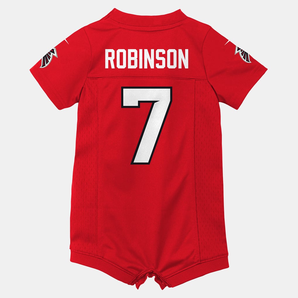 Newborn Atlanta Falcons Bijan Robinson Nike Red Romper Game Jersey