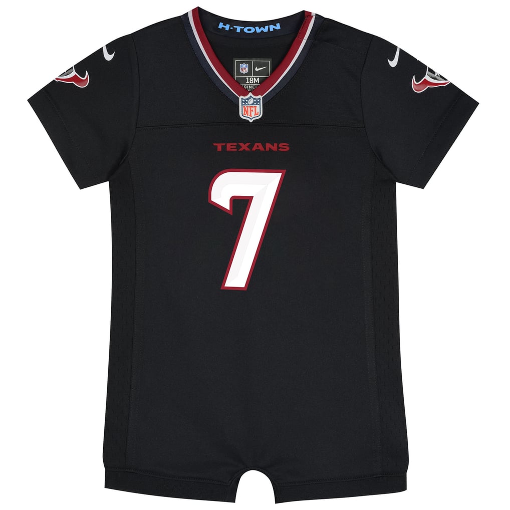 Newborn Houston Texans C.J. Stroud Nike Navy Romper Game Jersey - Image 3