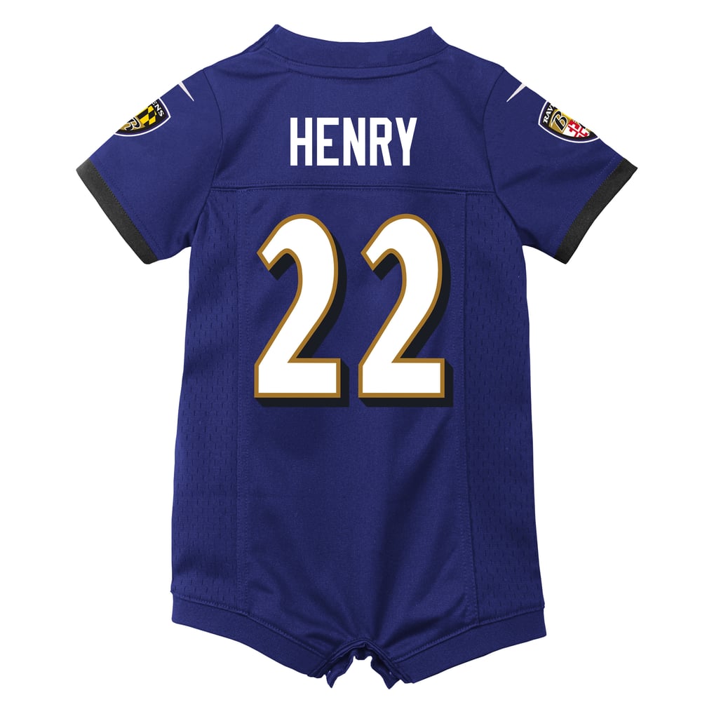 Newborn Baltimore Ravens Derrick Henry Nike Purple Romper Game Jersey
