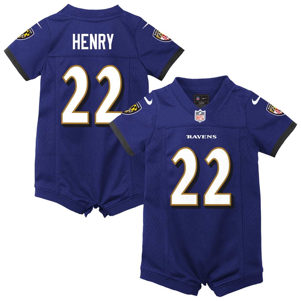 Newborn Baltimore Ravens Derrick Henry Nike Purple Romper Game Jersey