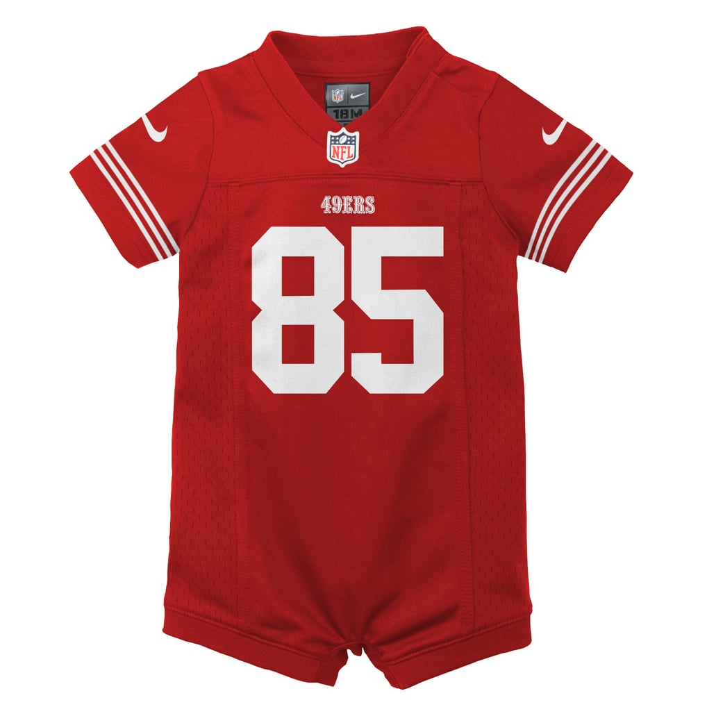 Newborn San Francisco 49ers George Kittle Nike Scarlet Romper Game Jersey - Image 3