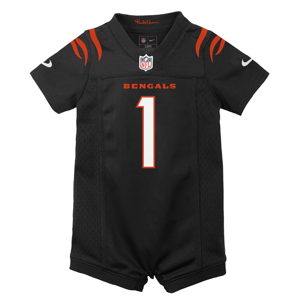 Newborn Cincinnati Bengals Ja'Marr Chase Nike Black Romper Game Jersey - Image 3