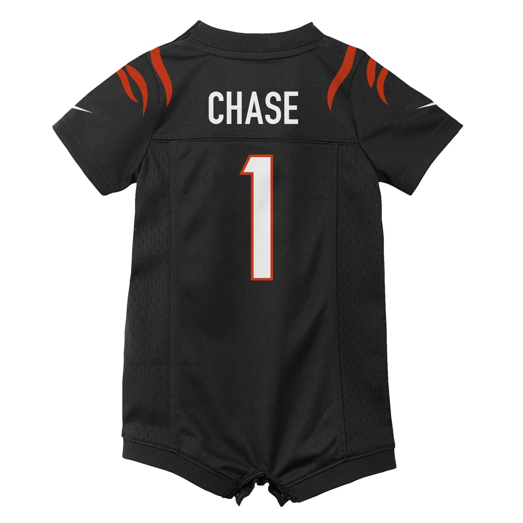 Newborn Cincinnati Bengals Ja'Marr Chase Nike Black Romper Game Jersey - Image 4