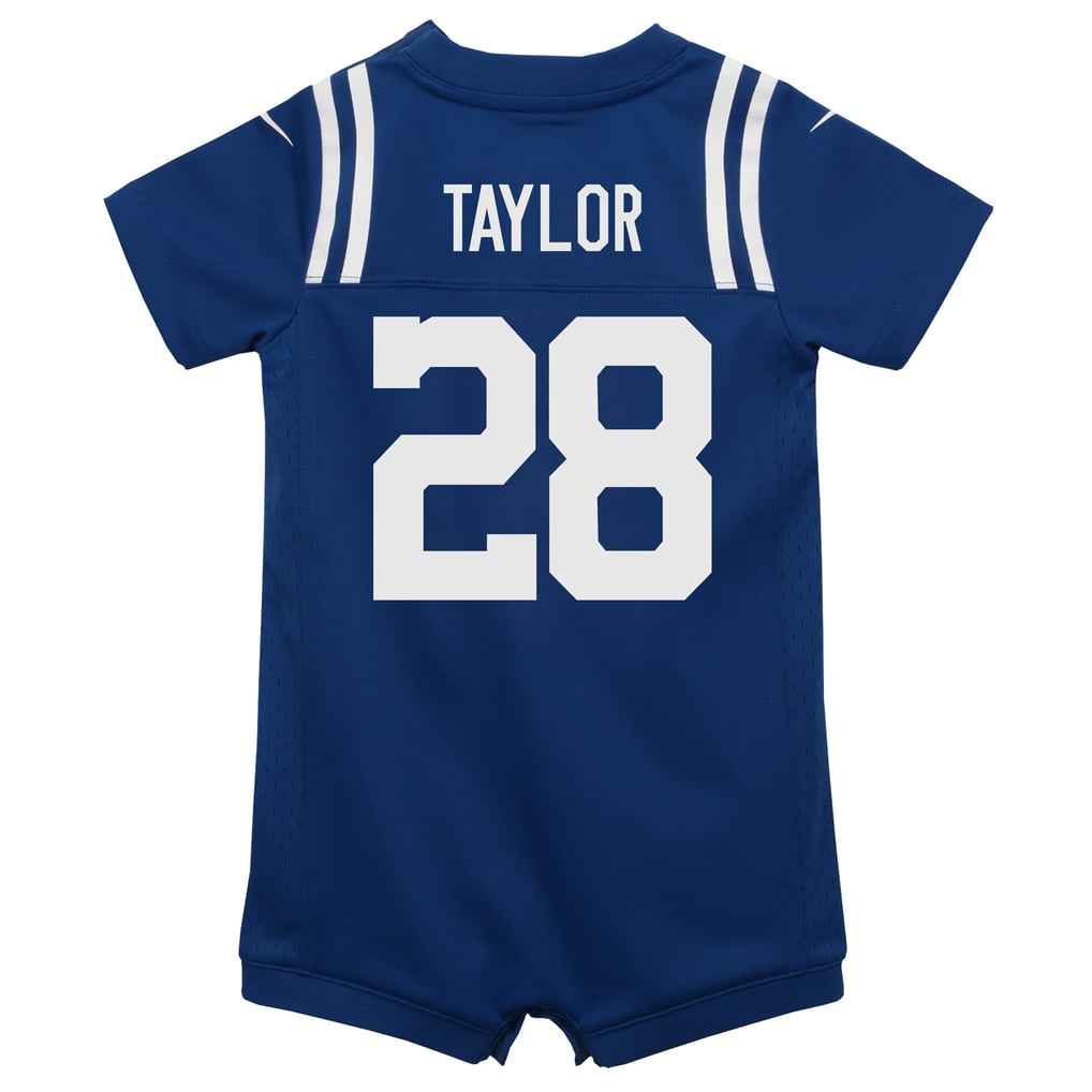 Newborn Indianapolis Colts Jonathan Taylor Nike Royal Romper Game Jersey - Image 4
