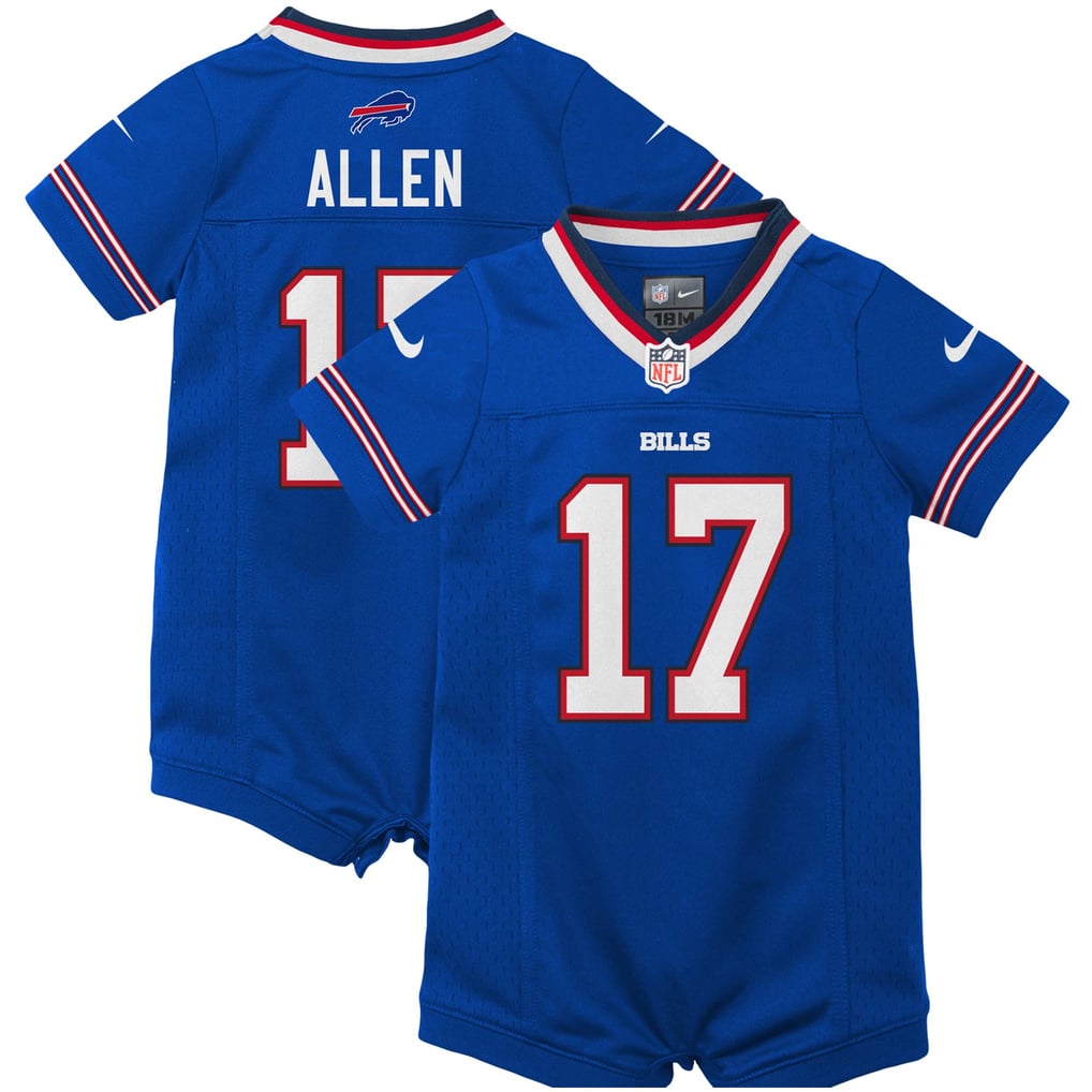 Newborn Buffalo Bills Josh Allen Nike Royal Romper Game Jersey - Image 2