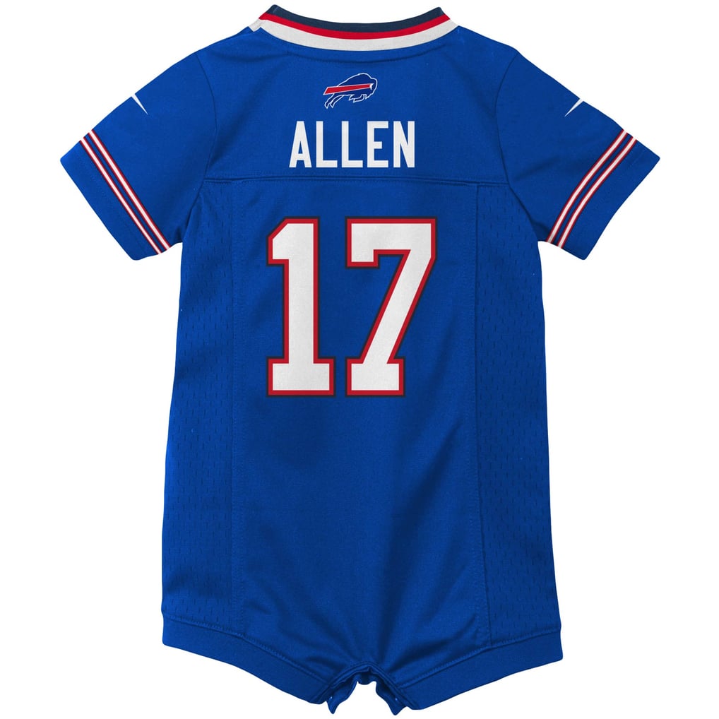 Newborn Buffalo Bills Josh Allen Nike Royal Romper Game Jersey - Image 4