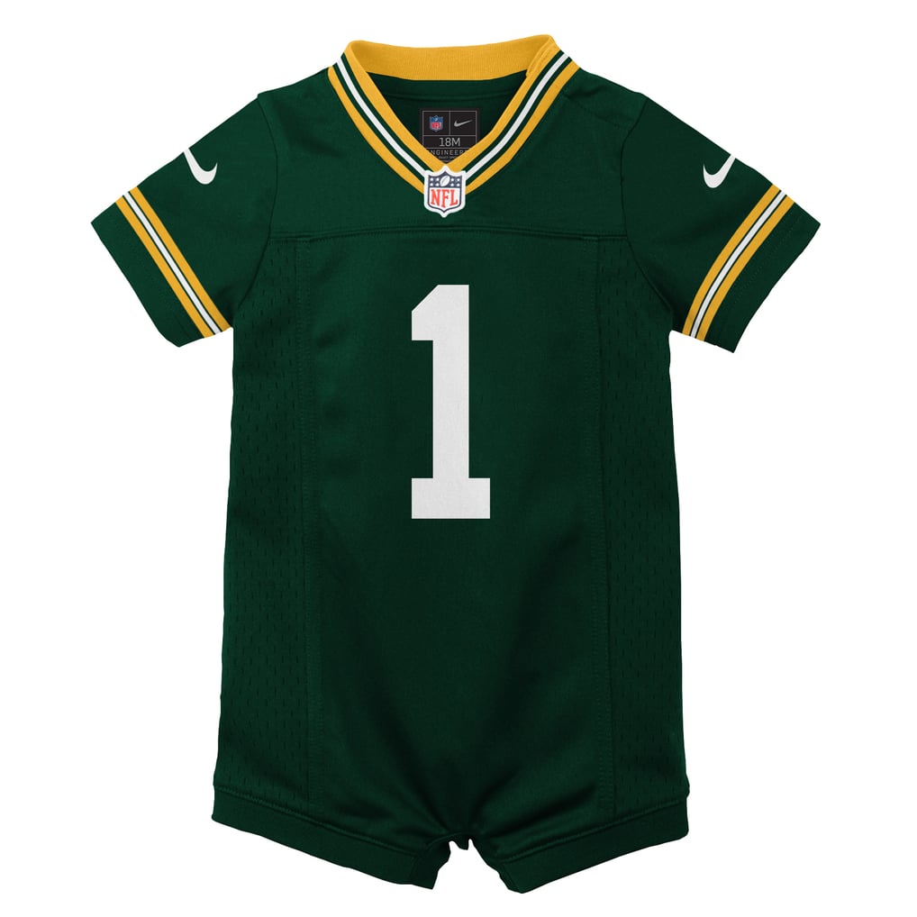 Newborn Green Bay Packers Micah Parsons Nike Green Romper Game Jersey - Image 3