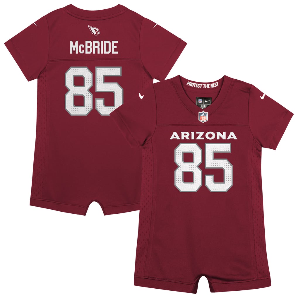 Newborn Arizona Cardinals Trey McBride Nike Cardinal Romper Game Jersey - Image 1