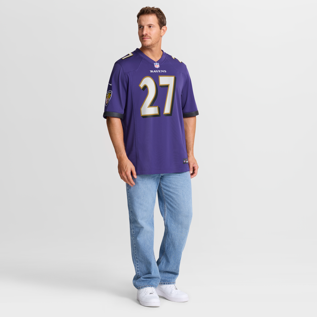 Men's Baltimore Ravens T.J. Tampa Nike Purple Team Game Jersey