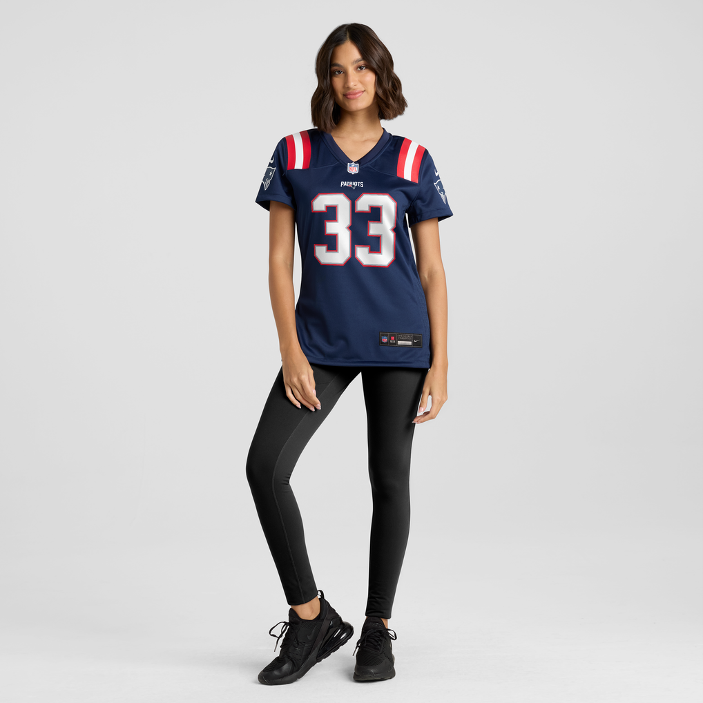 Women's New England Patriots Mike Brown Nike Navy Team Game Jersey - Image 3