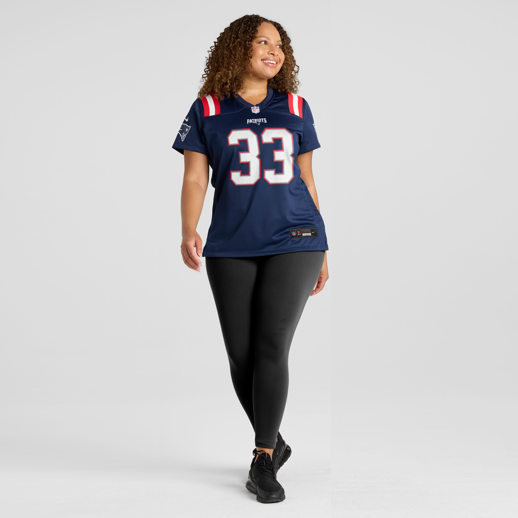 Women's New England Patriots Mike Brown Nike Navy Team Game Jersey - Image 5