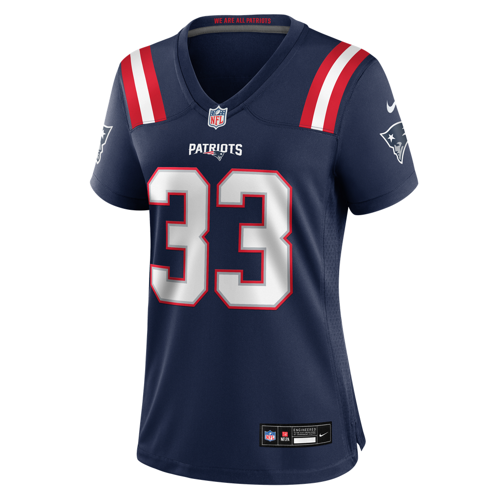 Women's New England Patriots Mike Brown Nike Navy Team Game Jersey - Image 7
